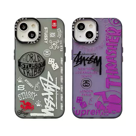 流行り面白い ステューシースマホケース iphone 16 ケース 衝撃吸収ソフトゴームstussy iphone 15 ケース 低価格高品質コピー専門店