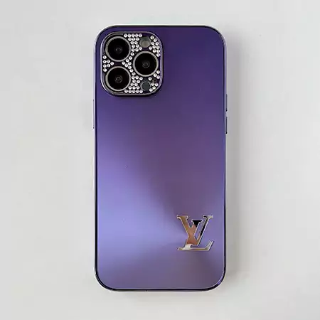 人気ブランドメタルロゴLV iphone 16 つや消ガラスしケース男女兼用 電気メッキラインストーン付きルイヴィトン iphone 15 ケース丈夫ファッション 指紋防止 傷防止 汗防止