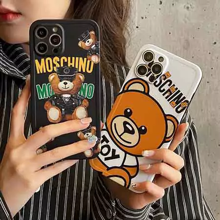 アニメブランドロゴMoschino iPhone16  ポリエチレンケース/ファッション薄型モスキーノ iPhone16 pro ケース販売/ブランドMoschinoスマホケース全機種対応
