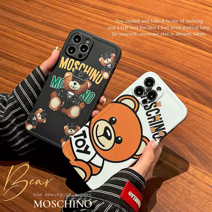 アニメブランドロゴMoschino iPhone16  ポリエチレンケース/ファッション薄型モスキーノ iPhone16 pro ケース販売/ブランドMoschinoスマホケース全機種対応
