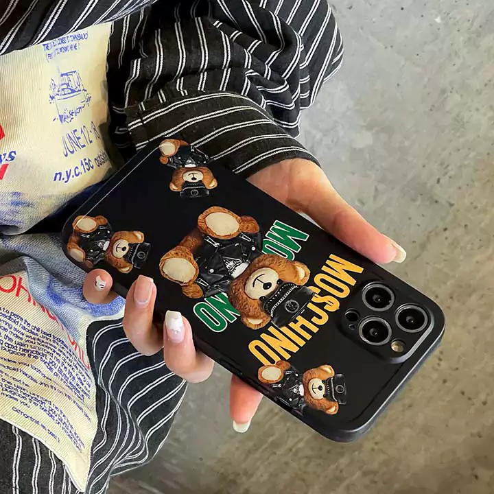 アニメブランドロゴMoschino iPhone16  ポリエチレンケース/ファッション薄型モスキーノ iPhone16 pro ケース販売/ブランドMoschinoスマホケース全機種対応
