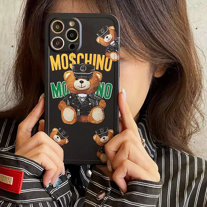 アニメブランドロゴMoschino iPhone16  ポリエチレンケース/ファッション薄型モスキーノ iPhone16 pro ケース販売/ブランドMoschinoスマホケース全機種対応
